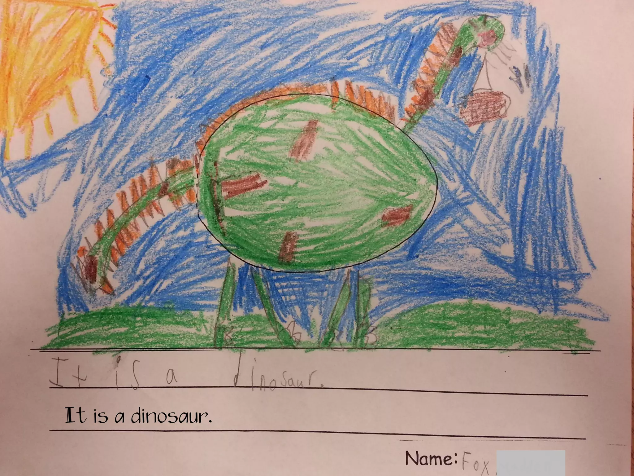 It is a dinosaur.
 