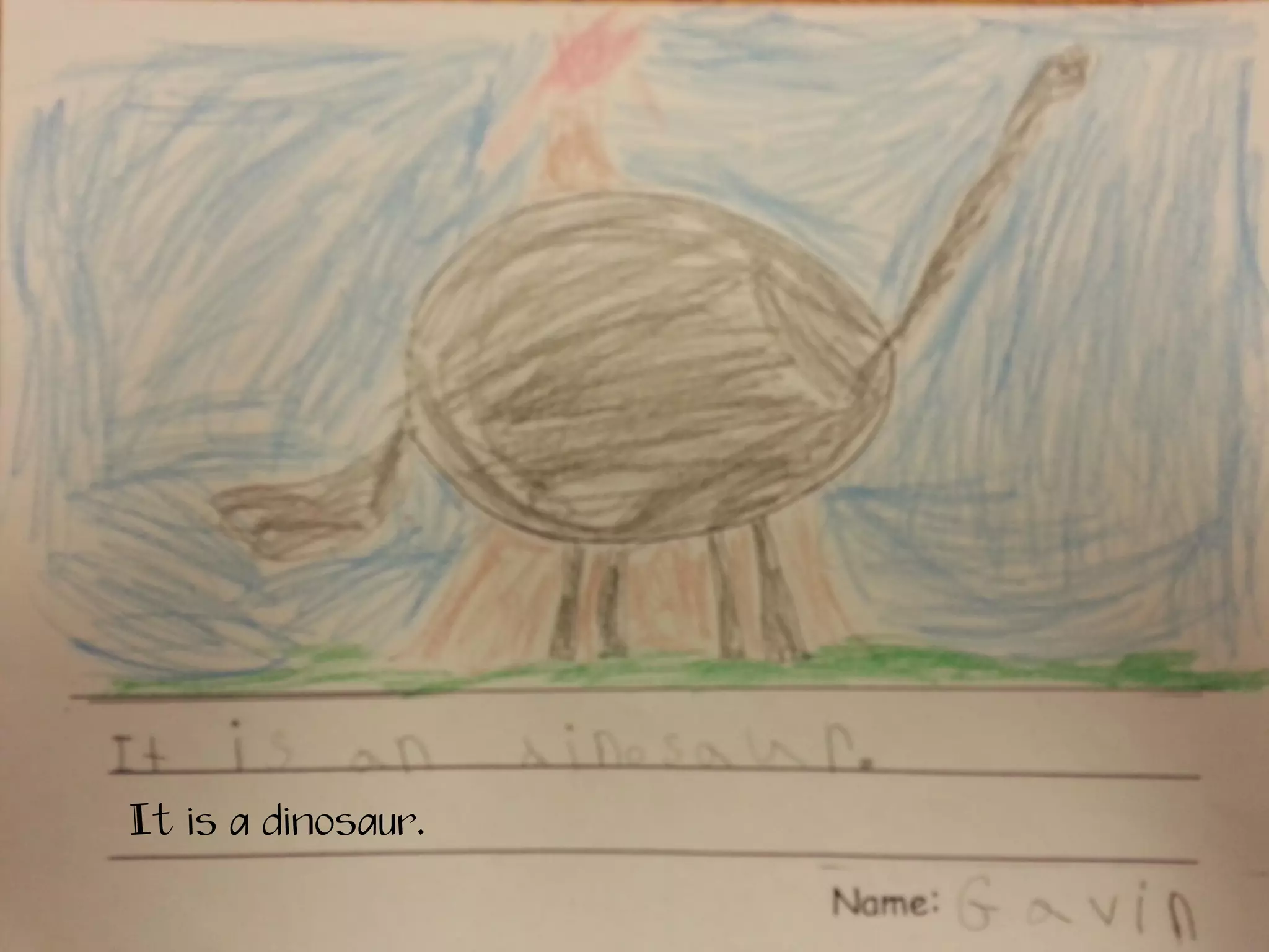 It is a dinosaur.
 