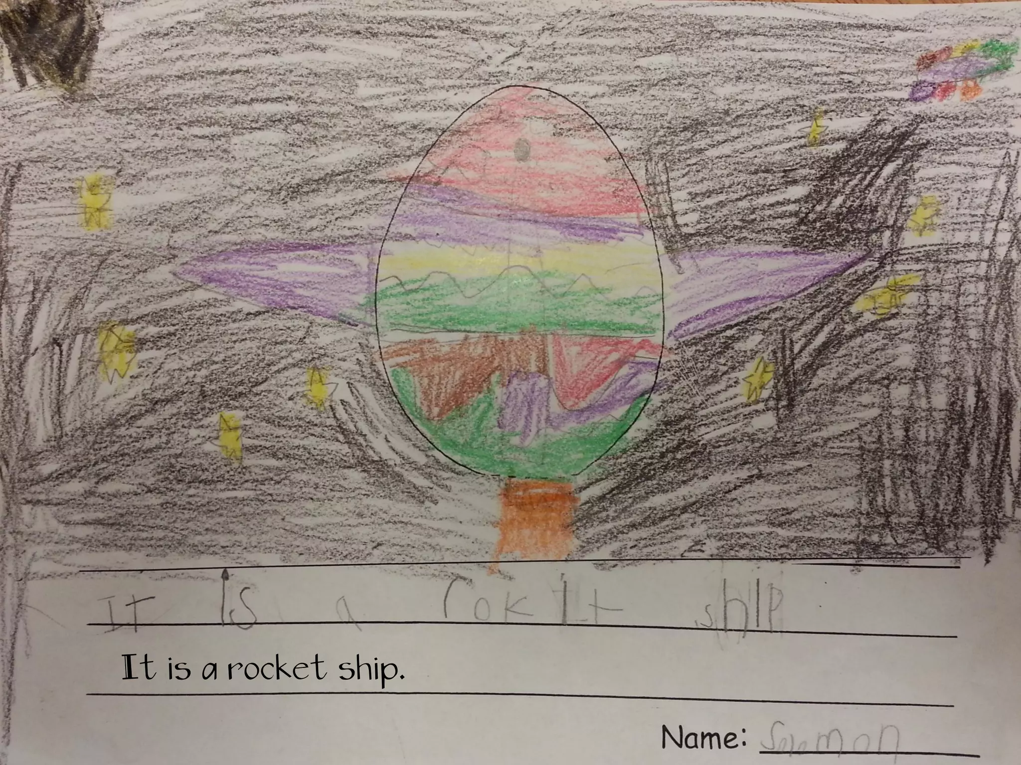 It is a rocket ship.
 