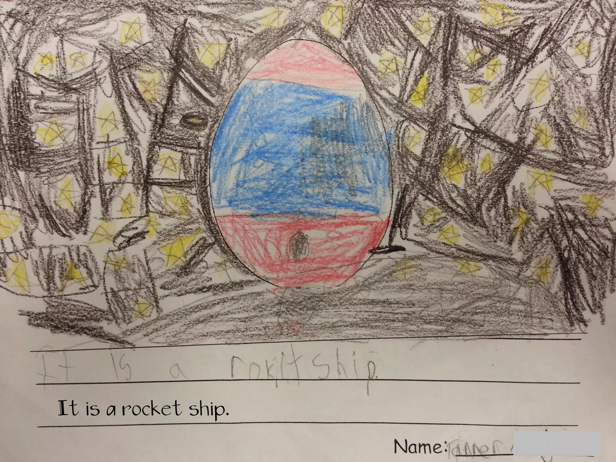 It is a rocket ship.
 