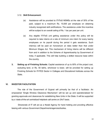 Gujarat Government IT-ITeS policy 2016 21 final 12022016 | PDF