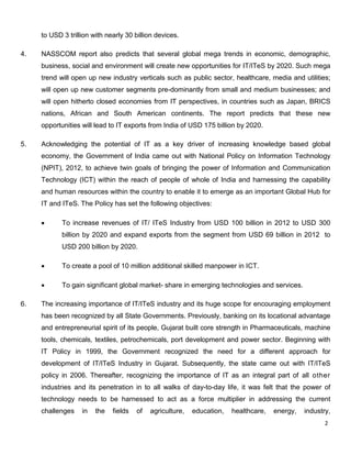Gujarat Government IT-ITeS policy 2016 21 final 12022016 | PDF