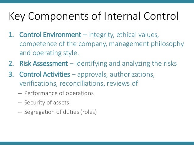 5 activities control Internal  Control 5 Set Systems ITK ICAB   1 IT in Chapter