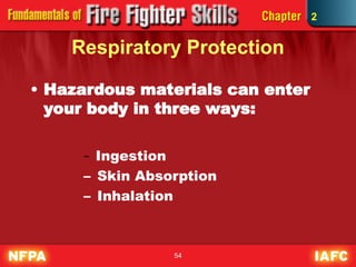 Absorbency Firefighter FIRE FIGHTING SKILLS AND PERFROMENACE LECTURES | PPT