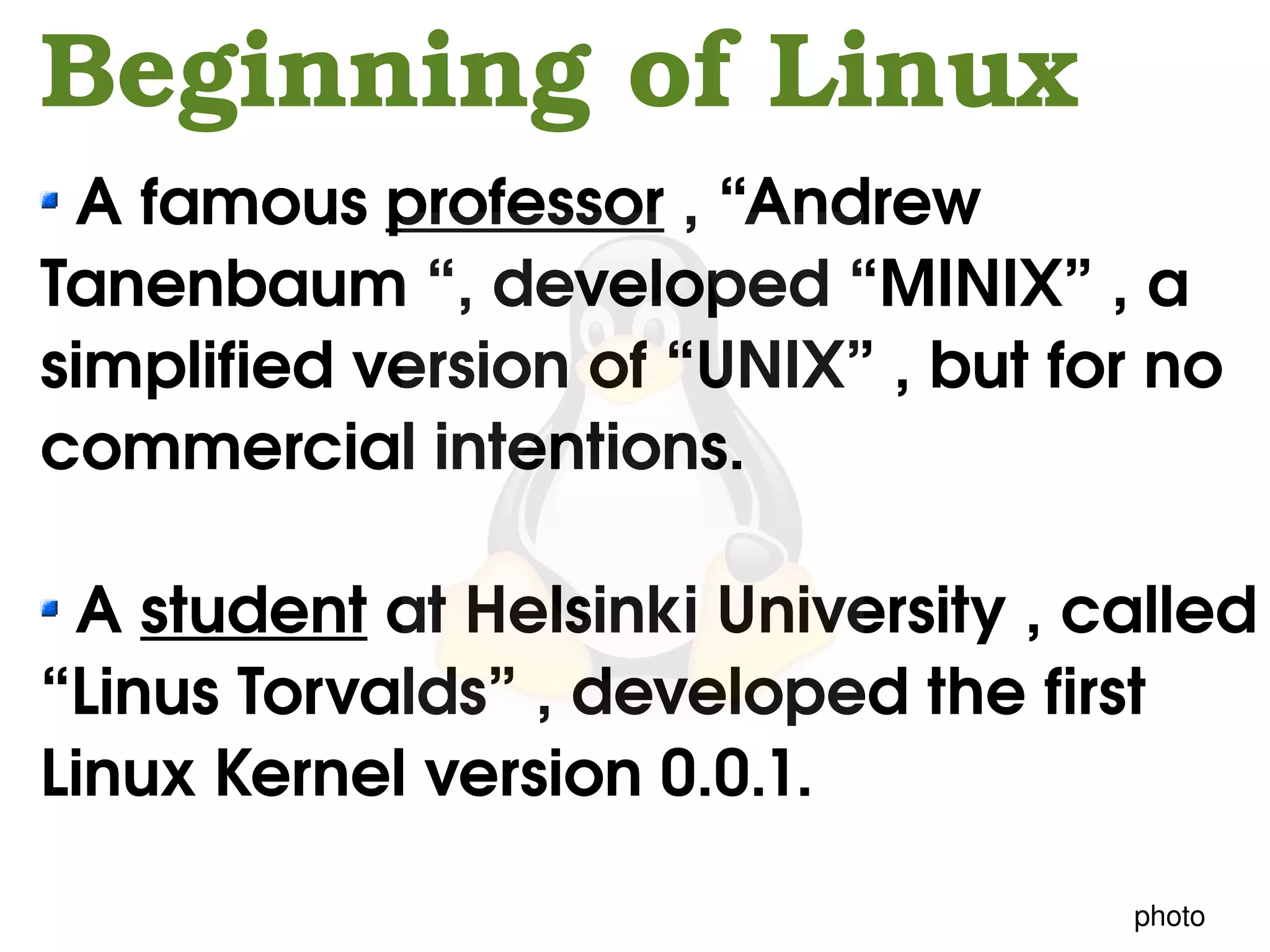 Introduction to Linux OS