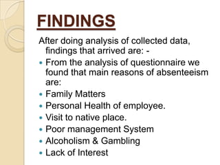 Satisfaction with working conditions?