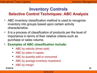 Itl lecture-12 & 13 (inventory management) | PPT