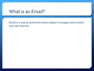 Using Emails Information Email information | PPTX