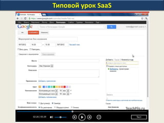 Типовой урок SaaS
 
