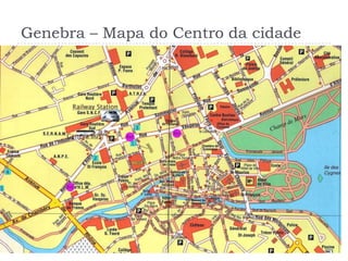 Genebra – Mapa do Centro da cidade