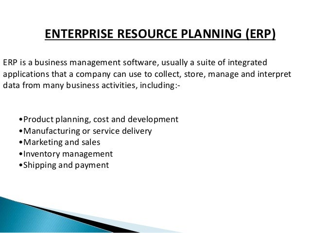 an analysis of enterprise resource planning Abstract: this paper uses a database, derived from a data repository, in order to do an analysis of enterprise resource planning (erp) system benefits erp. an analysis of enterprise resource planning Abstract: this paper uses a database, derived from a data repository, in order to do an analysis of enterprise resource planning (erp) system benefits erp.