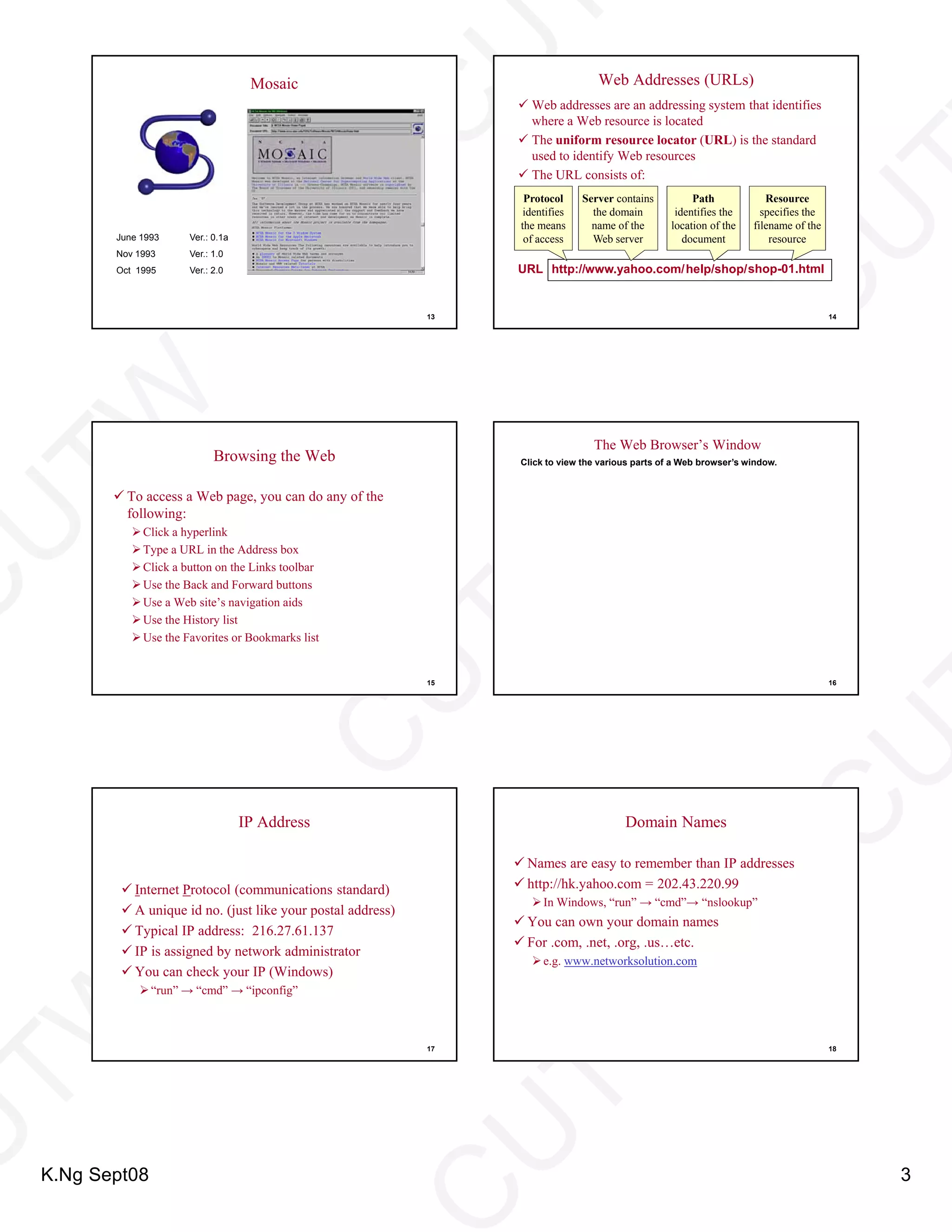 ITMA03 Internet And Communications