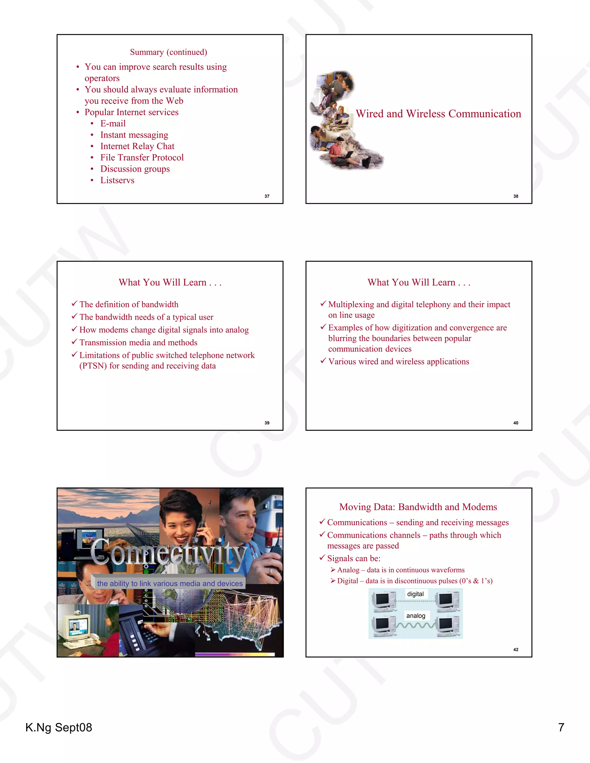 ITMA03 Internet And Communications