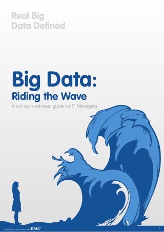 Big Data:
          Riding the Wave
          A cut-out-and-keep guide for IT Managers




Brought to you in partnership with                   1
 