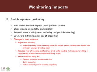 Towards increased uptake and impact assessment of ITM vaccine: A research agenda 