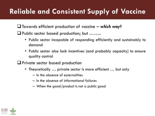 Towards increased uptake and impact assessment of ITM vaccine: A research agenda 