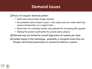 Towards increased uptake and impact assessment of ITM vaccine: A research agenda 