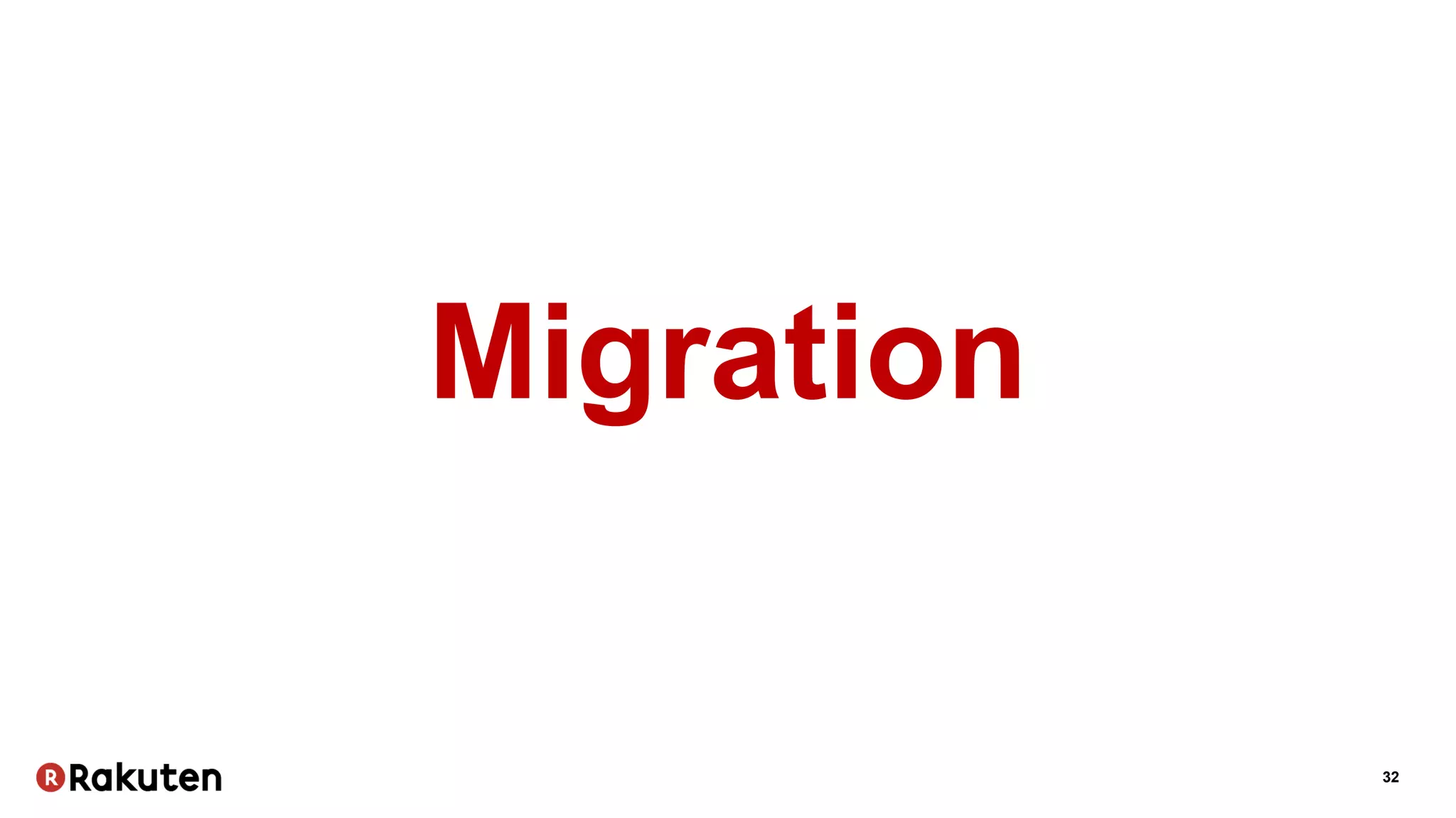 32
Migration
 