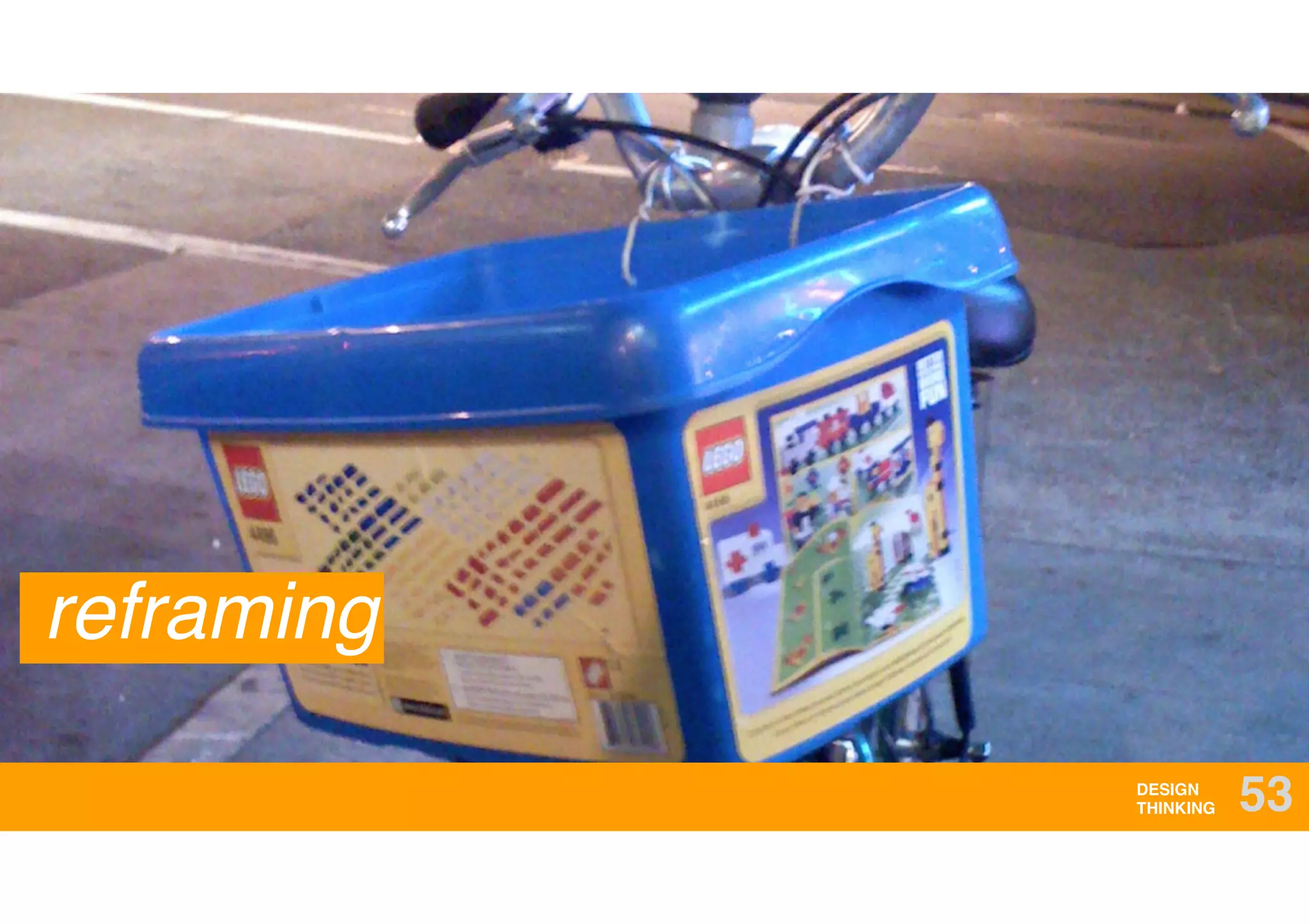 DESIGN
THINKING 53
reframing
 