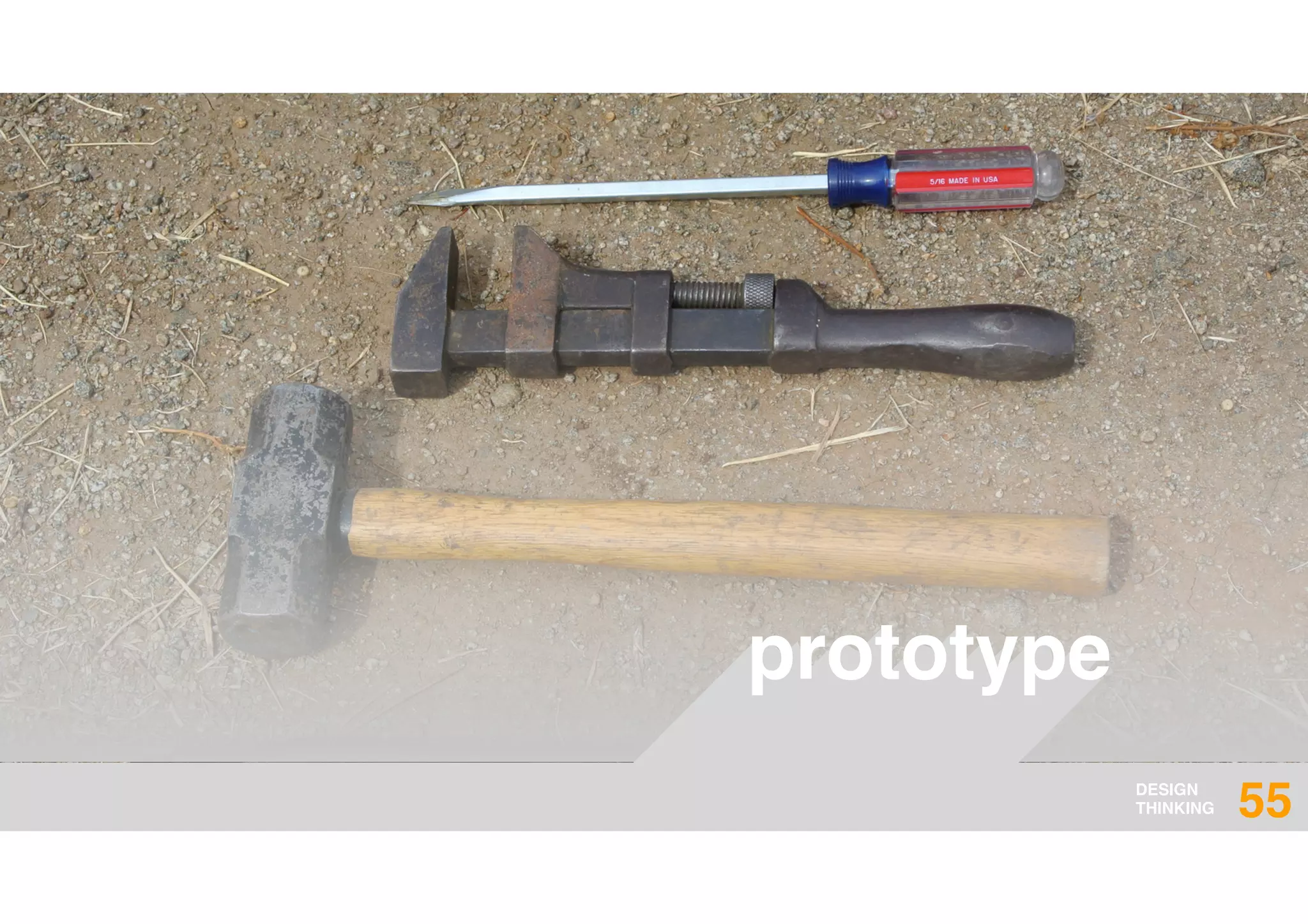 DESIGN
THINKING 55
prototype
 