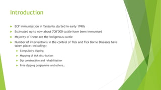Scaling up the delivery of ITM in Tanzania: Synthesis of the current situation