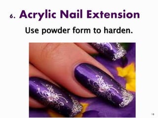 Use powder form to harden.
18