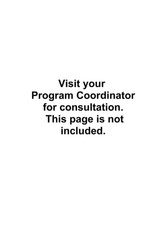 Visit your
Program Coordinator
  for consultation.
   This page is not
      included.
 