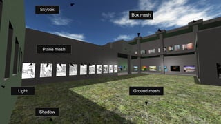 ShadowShadow
Ground mesh
Plane mesh
Box mesh
Skybox
Light
 