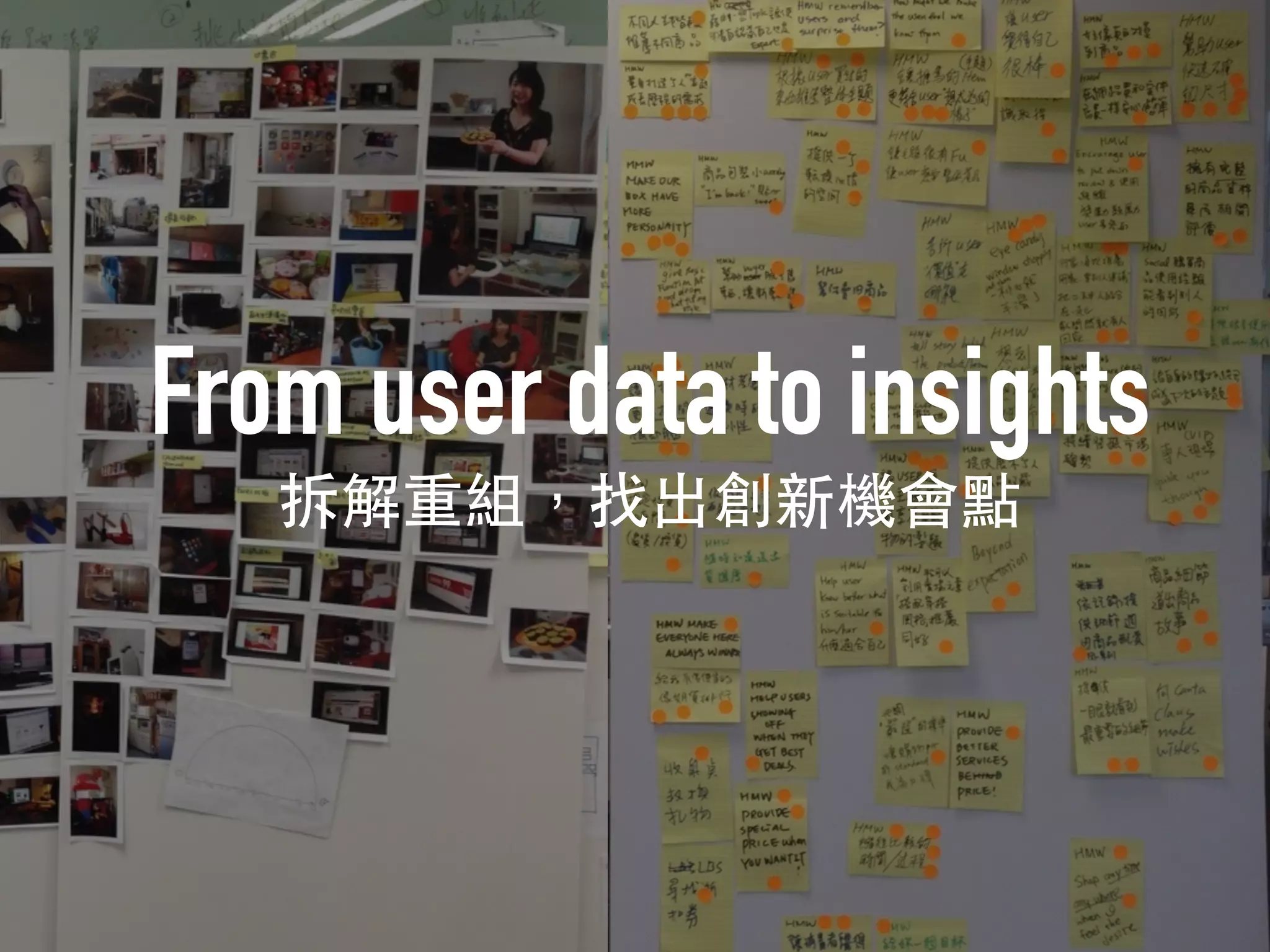 From user data to insights
 