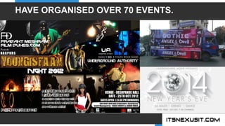 .	
  
YOUR COMPANY
WWW.YOURCOMPANY.COM
YOUR
LOGO
.	
  
HAVE ORGANISED OVER 70 EVENTS.
 