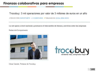 Finanzas colaborativas para empresas
 