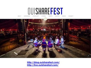 http://blog.ouisharefest.com/
http://live.ouisharefest.com/
 
