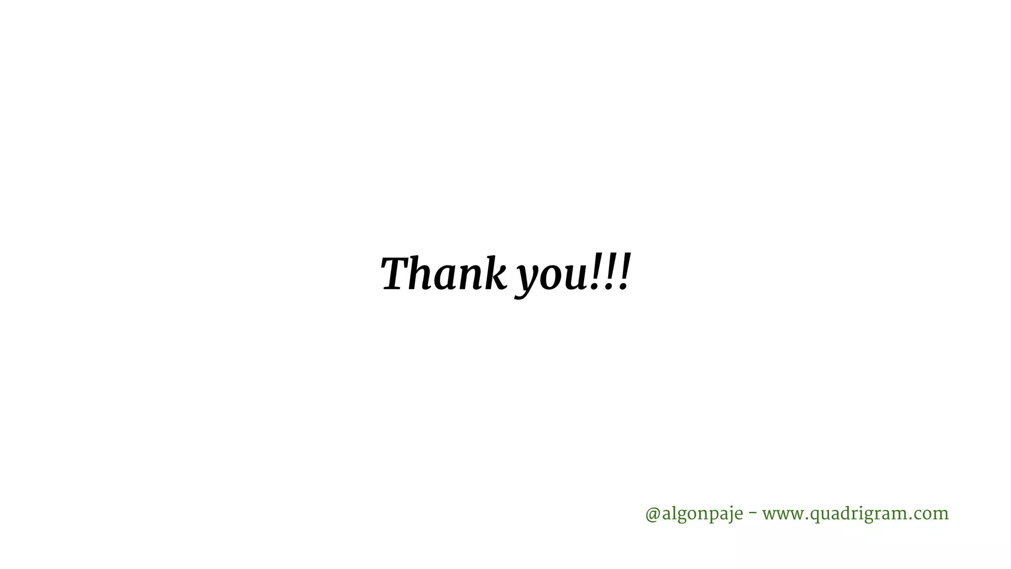 Thank you!!! @algonpaje - www.quadrigram.com 