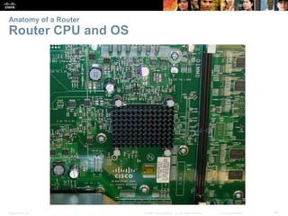 Anatomy of a Router 
Router CPU and OS 
Presentation_ID © 2008 Cisco Systems, Inc. All rights reserved. Cisco Confidential...