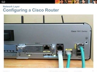 Presentation_ID 44© 2008 Cisco Systems, Inc. All rights reserved. Cisco Confidential
Network Layer
Configuring a Cisco Router
 