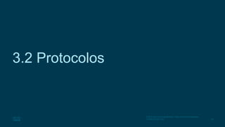 28
© 2016 Cisco e/ou suas afiliadas. Todos os direitos reservados.
Confidencial da Cisco
3.2 Protocolos
 