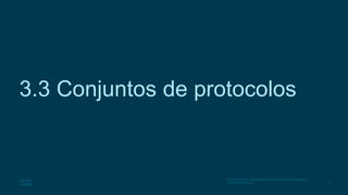 32
© 2016 Cisco e/ou suas afiliadas. Todos os direitos reservados.
Confidencial da Cisco
3.3 Conjuntos de protocolos
 