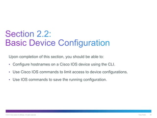 Chapter 2 Configure a Network Operating System | PDF