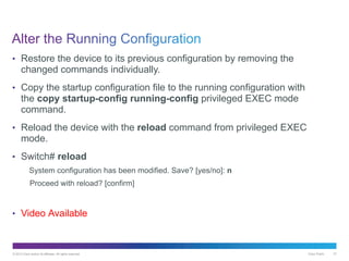 Chapter 2 Configure a Network Operating System | PDF