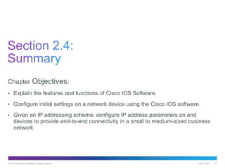 Chapter 2 Configure a Network Operating System | PDF
