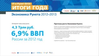 Экономика Рунета 2012–2013

 