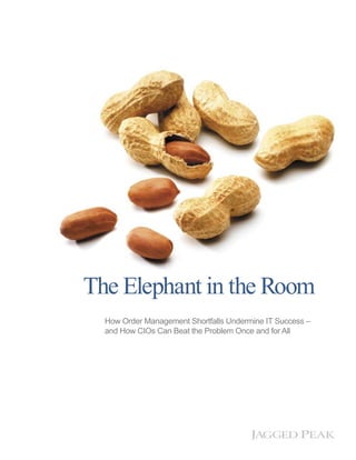 The Elephant in the Room
  How Order Management Shortfalls Undermine IT Success –
  and How CIOs Can Beat the Problem Once and for All
 