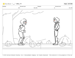 Scene
30
Duration
04:00
Panel
2
Duration
01:00
"___" 1066_??? Page 149/408
© 2018 Cartoon Network Studios, Inc. A WarnerMedia Company. All Rights Reserved. This material is the property of The Car
 