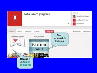 Diari
            personal de
              lectures




Repins a
un tauler
compartit
 
