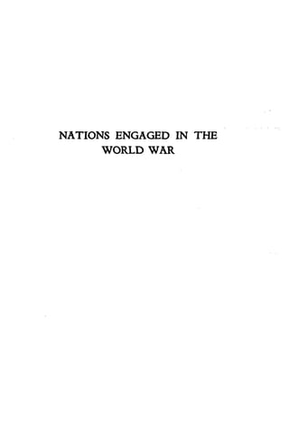 NATIONS ENGAGED IN THE 
WORLD WAR 
 