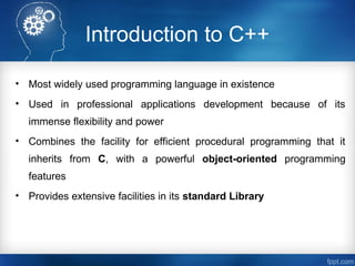 Introduction To Programming subject1.ppt