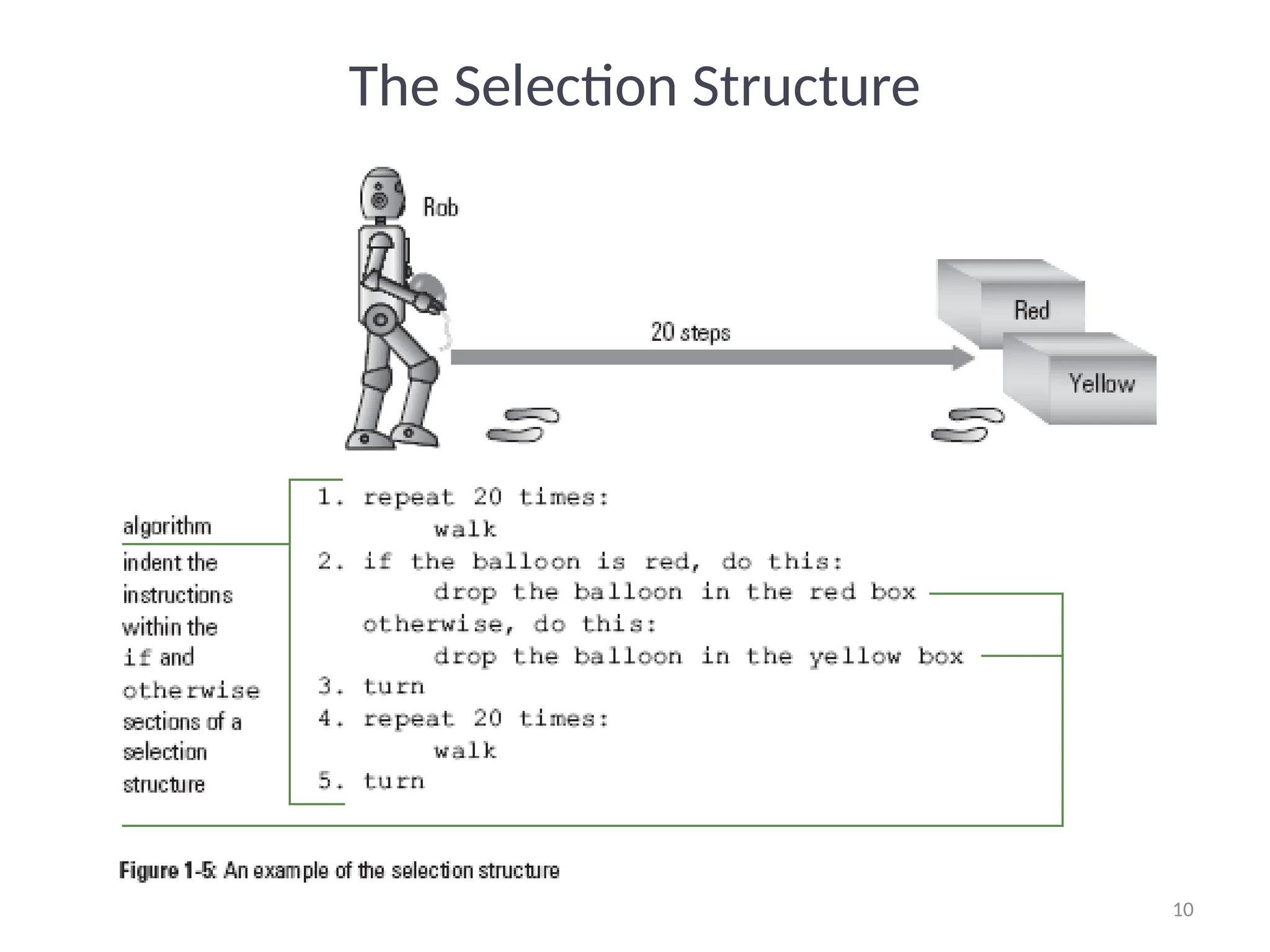 10
10
The Selection Structure
 