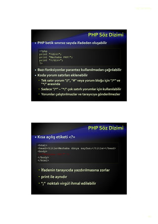 örnek php kodları