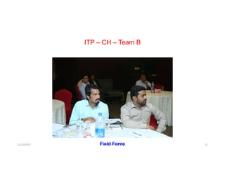 ITP – CH – Team B
12/12/2017 Dr. Syed Ahmed Owais 21Field Force
 
