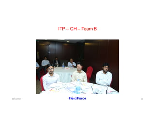 ITP – CH – Team B
12/12/2017 Dr. Syed Ahmed Owais 22Field Force
 